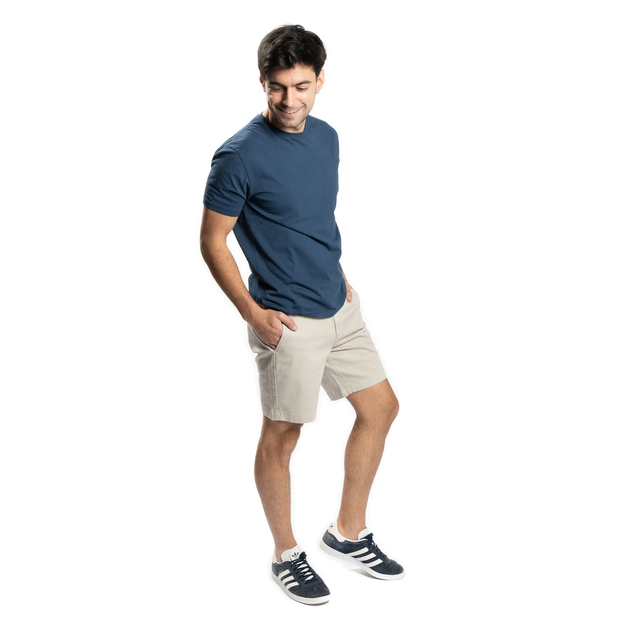 Stretch Chino Shorts - Light Grey