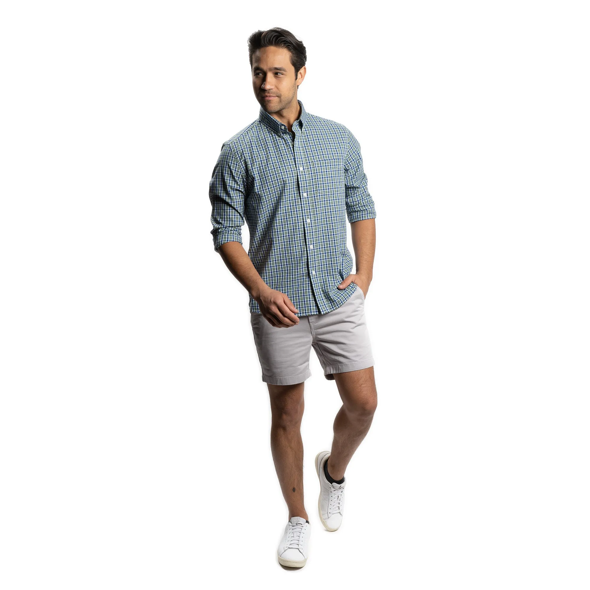 Stretch Chino Shorts - Light Grey