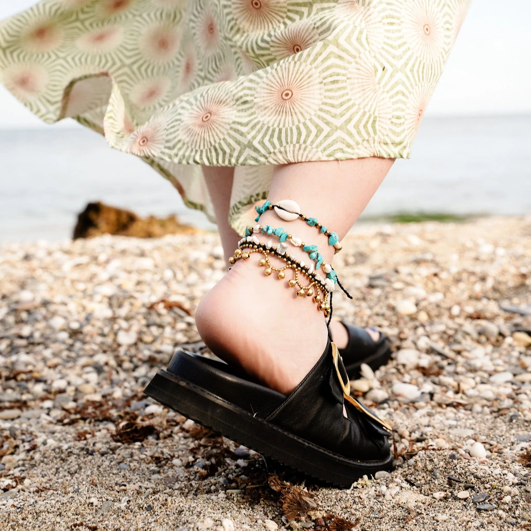 Sun-Kissed Knots Anklet