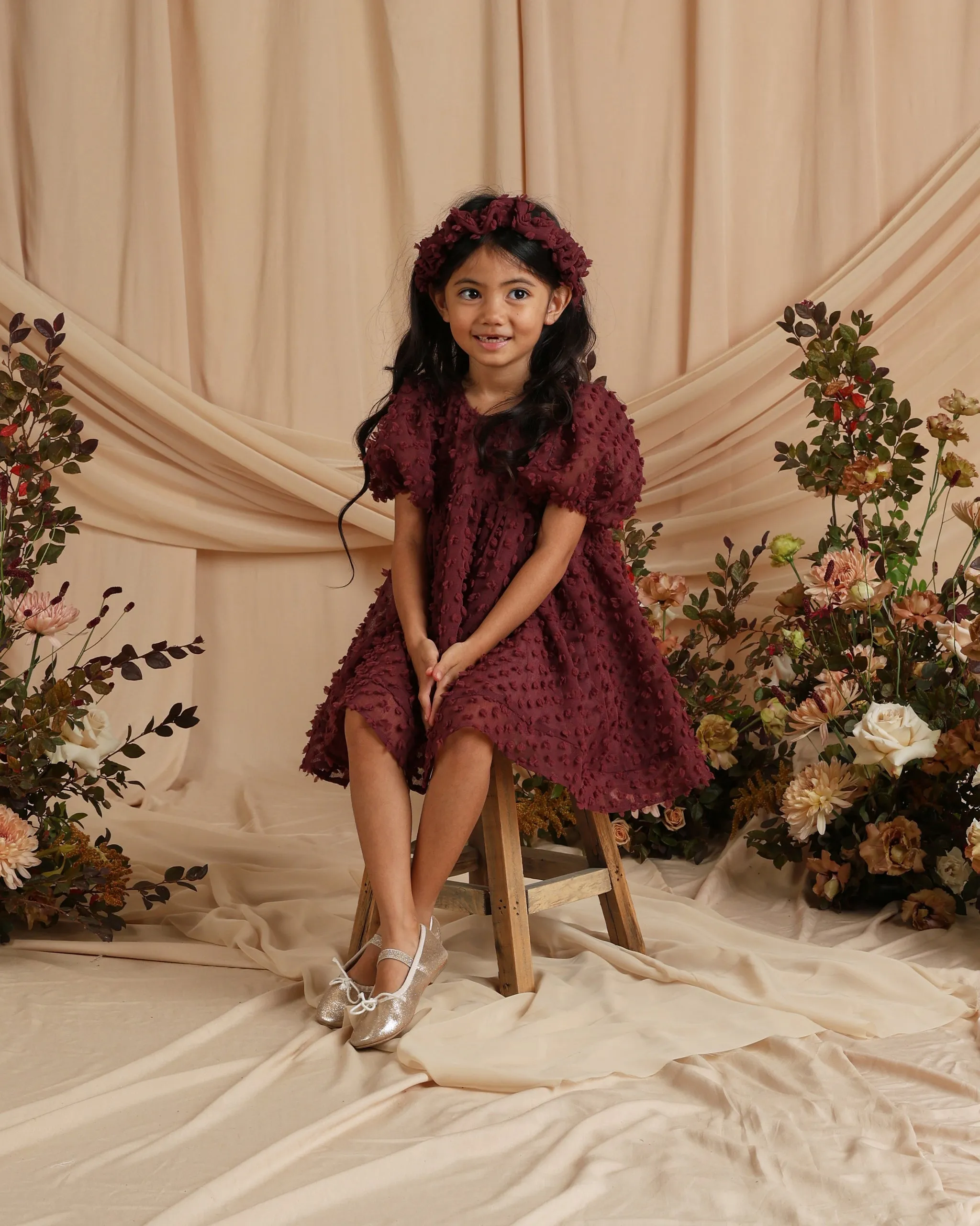 The Luna Dress by Noralee - Fig - KIDS