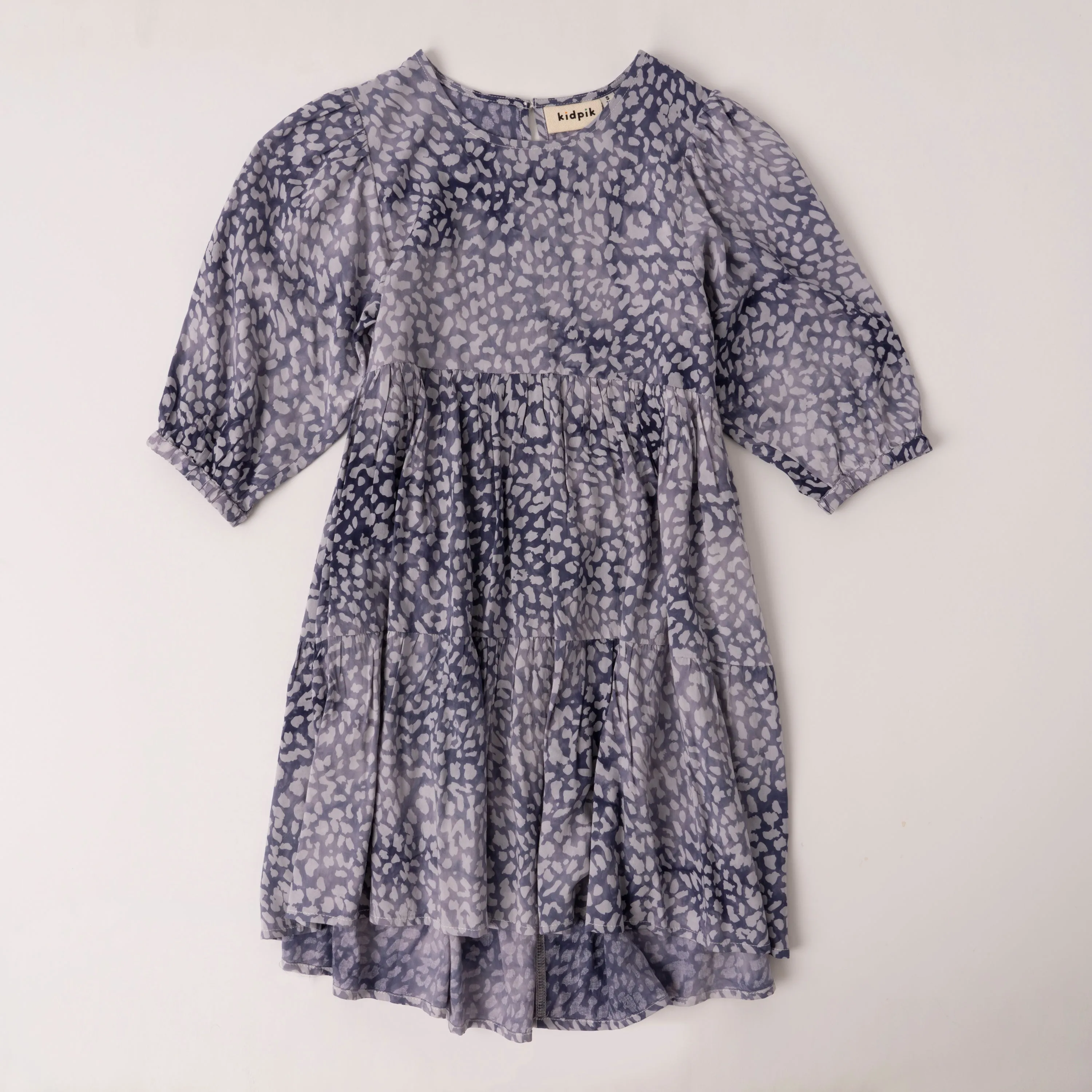 Tiered Geo Peasant Dress