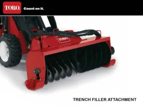 TORO DINGO trench filler for mini loader