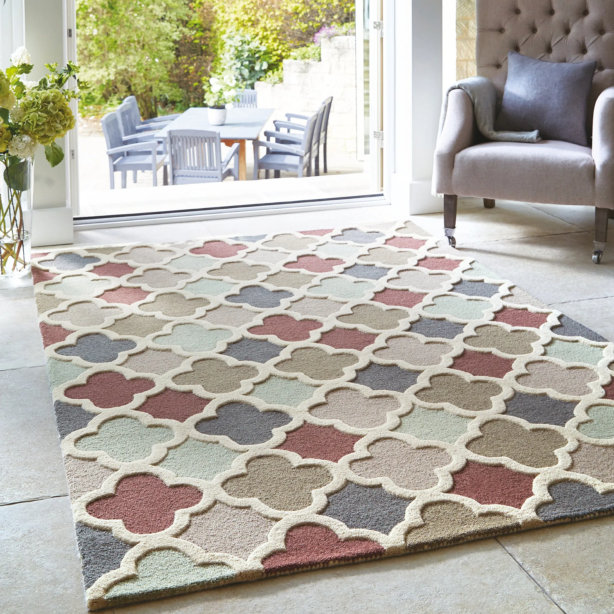 Trellis Rug Pastel