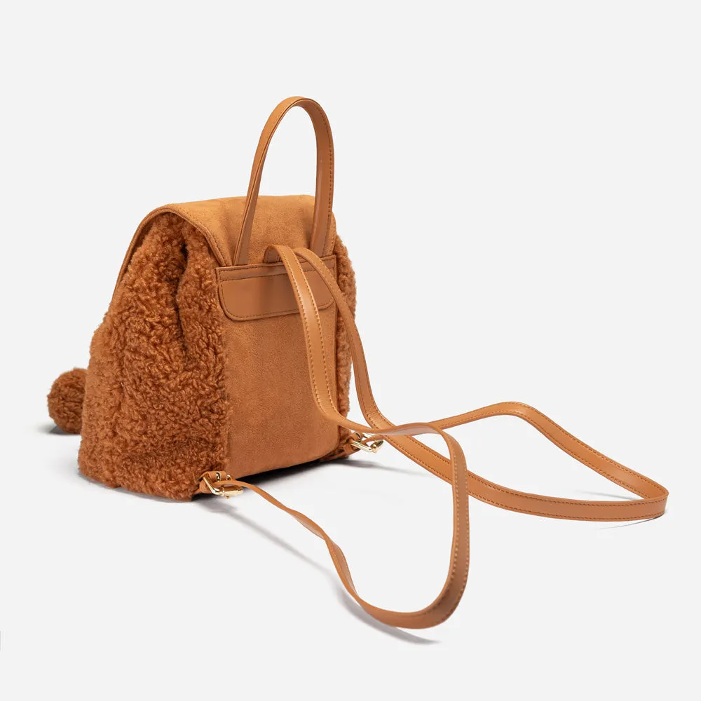 Ugg Pompom Fluffy Backpack