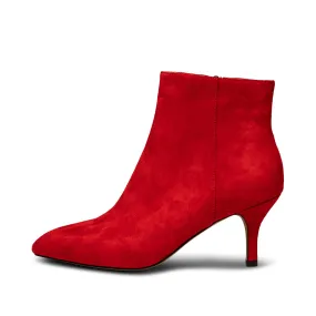 Vega Bootie Suede - Fire Red