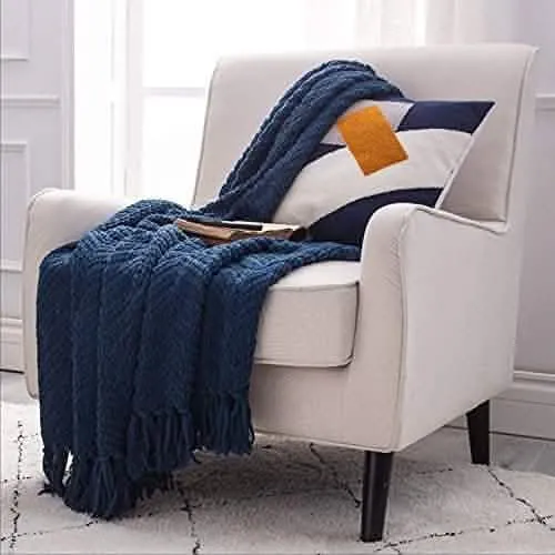 Versatile Knit Woven Chenille Blanket