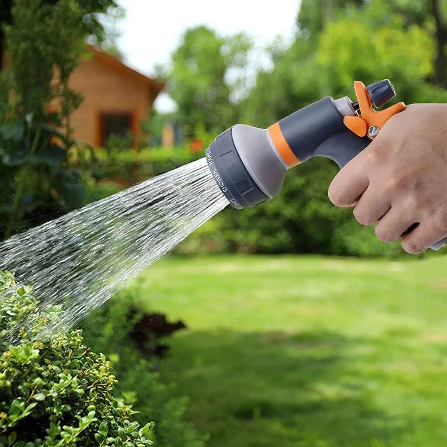 Water Spray Nozzle with 8 Adjustable Watering Patterns