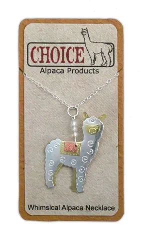 Whimsical Alpaca Necklace