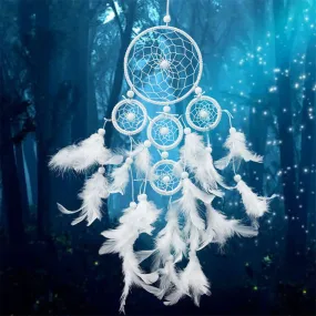 Whimsical White Dreamcatcher