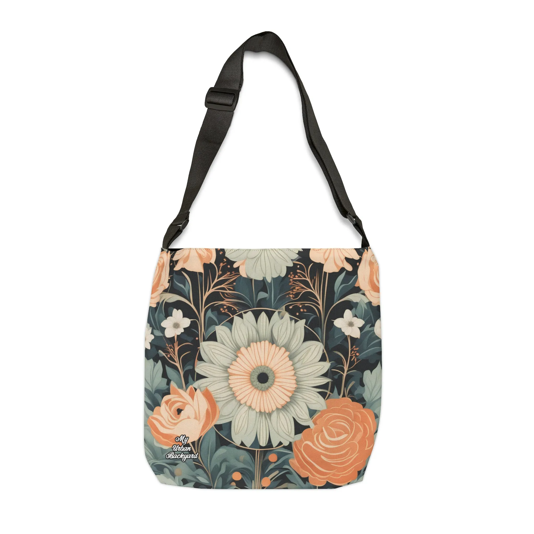 Wildflowers, Tote Bag with Adjustable Strap - Trendy and Versatile